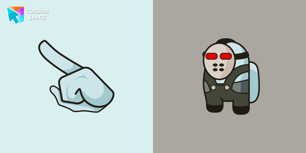 Among Us Jason Voorhees Character cursor cursor pack